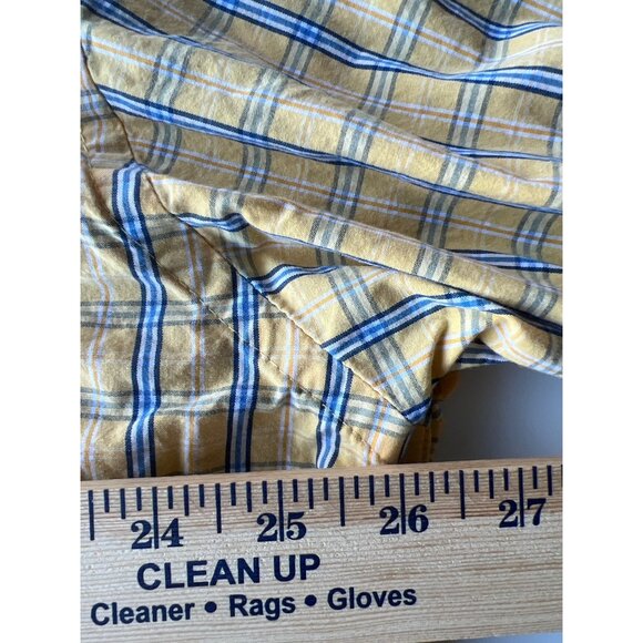 Izod Plaid Button Front Casual Shirt Mens 2XL - Picture 8 of 8